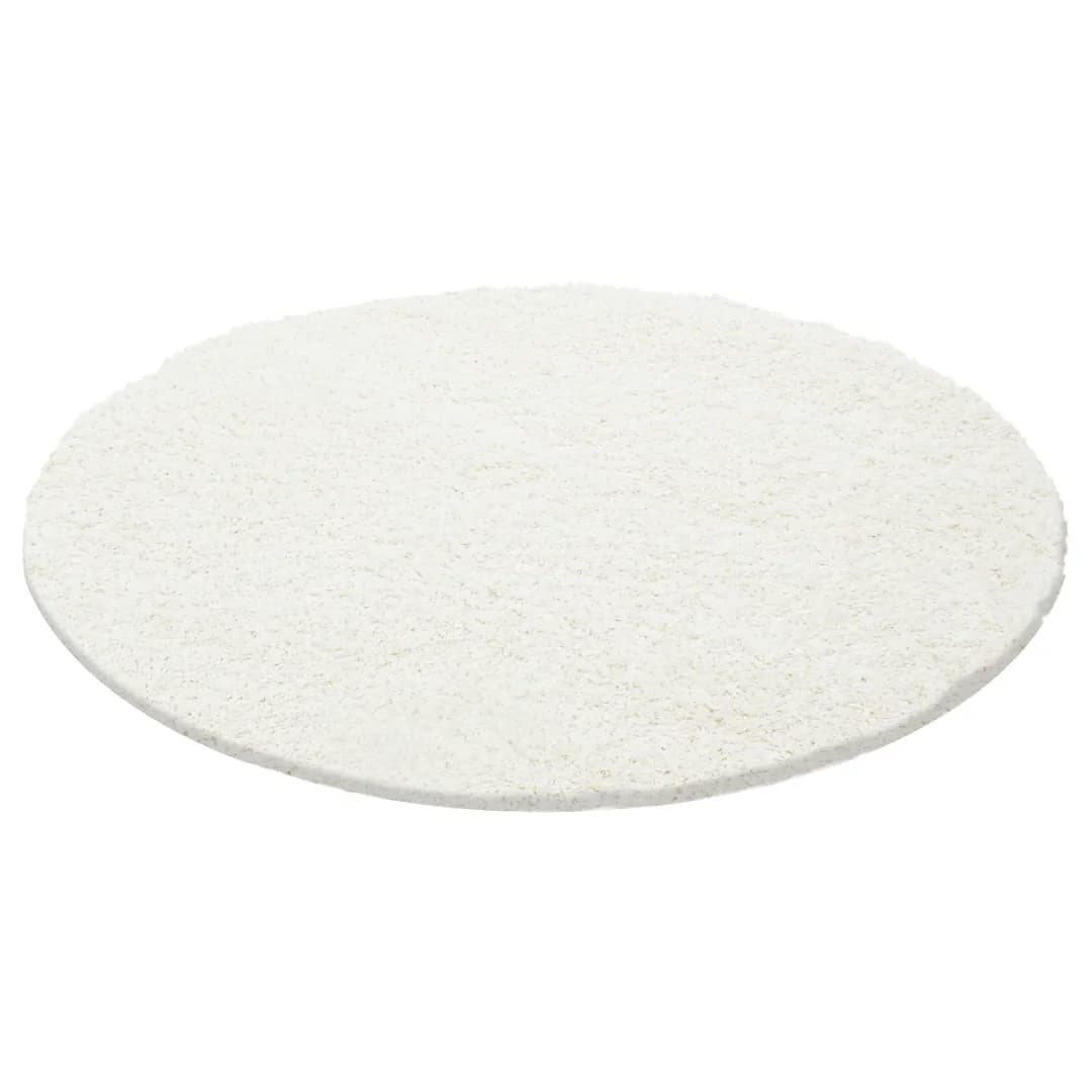 Ayyildiz Hochflor-Teppich Life rund Ø 200cm Beige/Creme | Beige