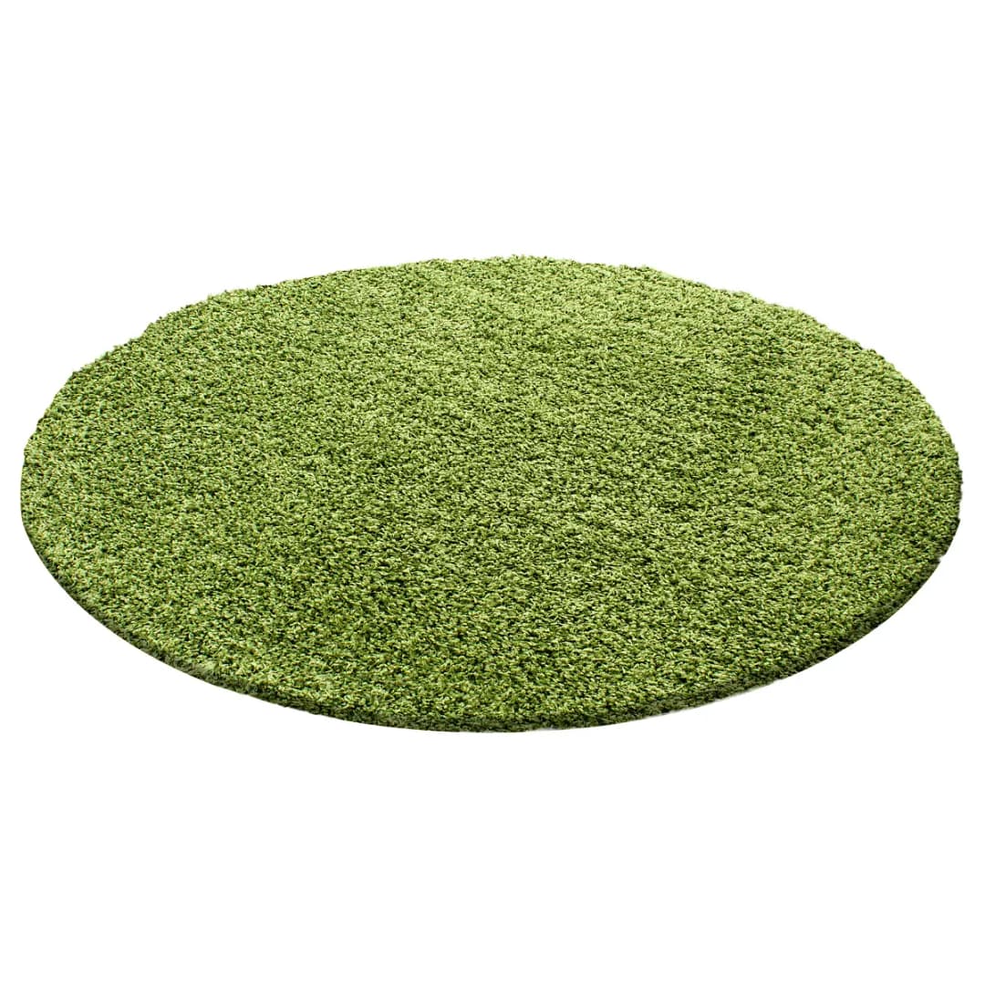 Hochflorteppich Life rund Ø 160cm Grün | Grün
