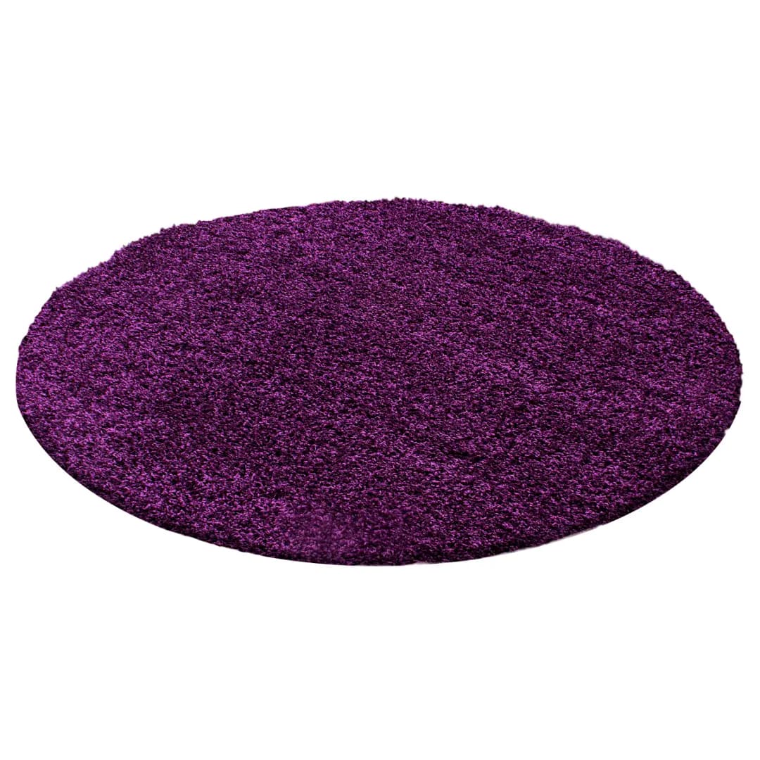 Hochflorteppich Life rund Ø 80cm Violett | Lila