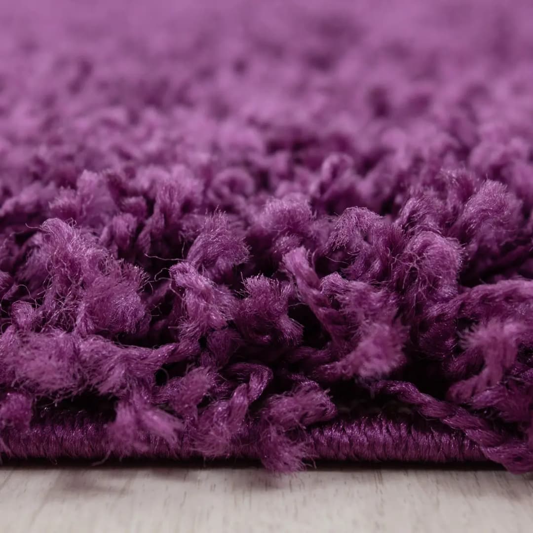 Hochflorteppich Life rund Ø 80cm Violett | Lila