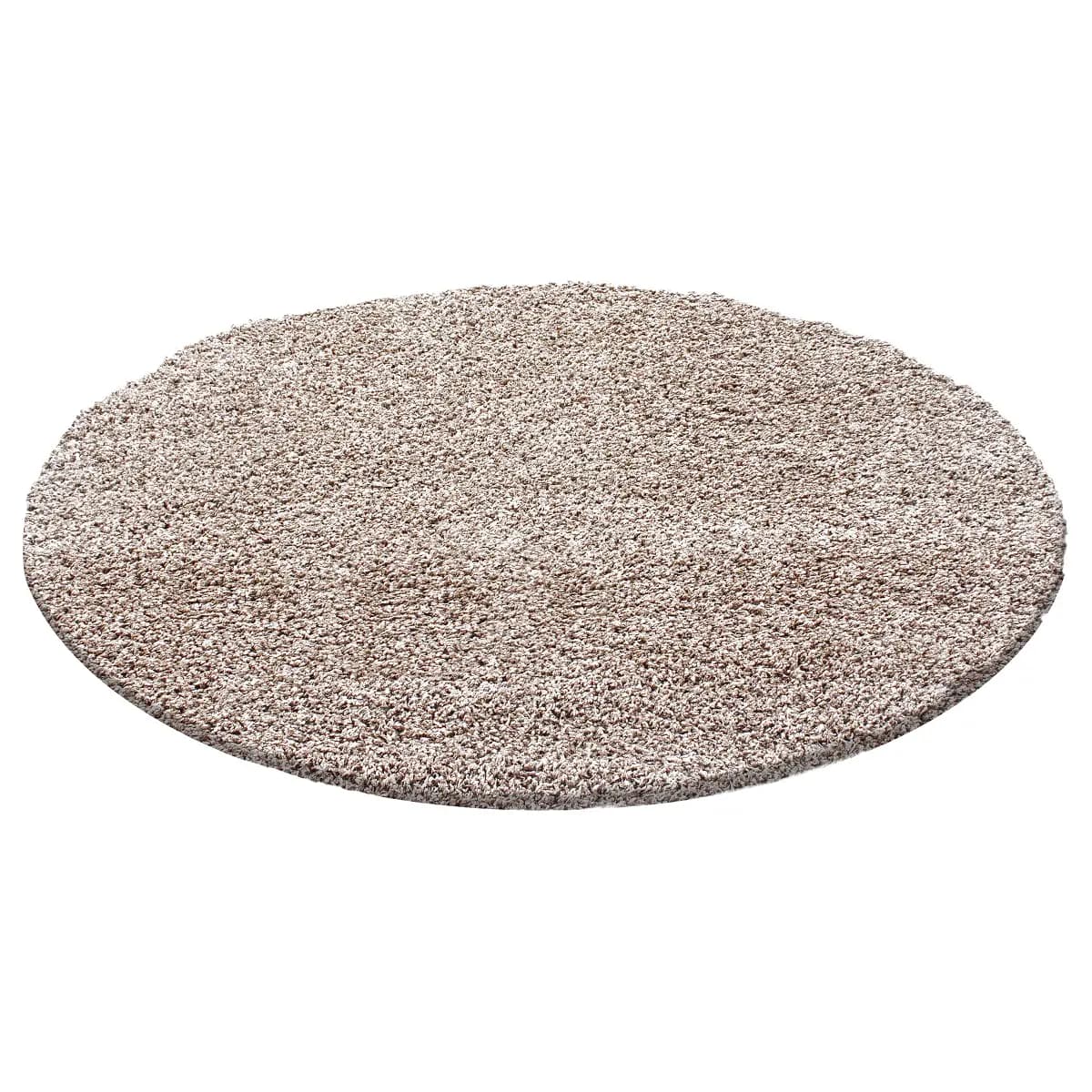 Hochflorteppich Life rund Ø 120cm Beige | Beige