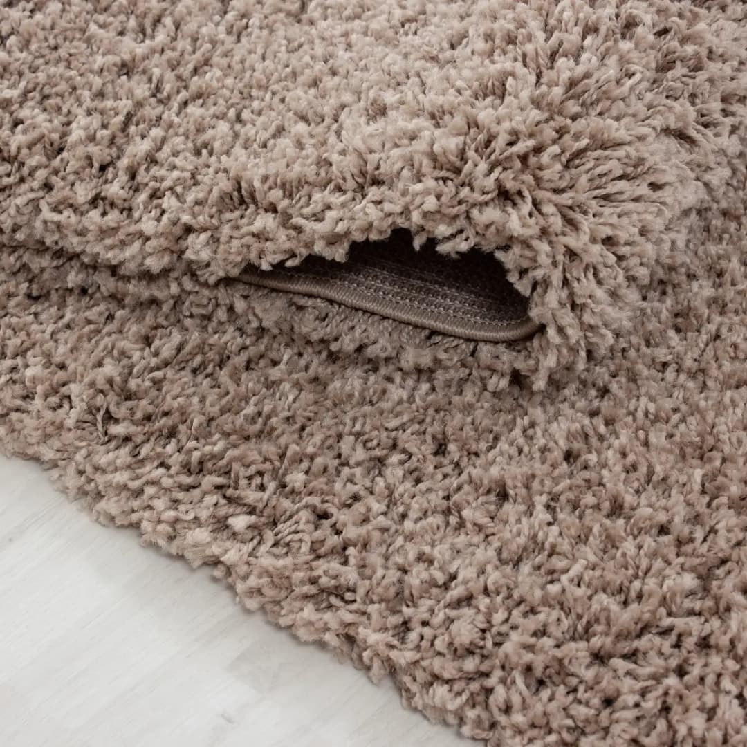 Hochflorteppich Life rund Ø 120cm Beige | Beige