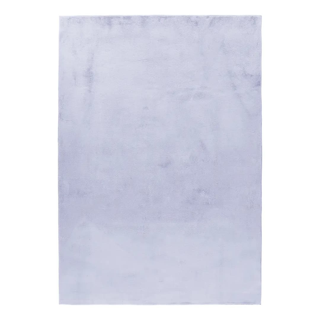 Kurzflorteppich Pouffy 5100 Silber/Silber 200 x 290cm Polyester