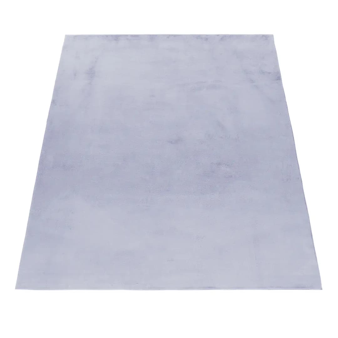 Kurzflorteppich Pouffy 5100 Silber/Silber 200 x 290cm Polyester
