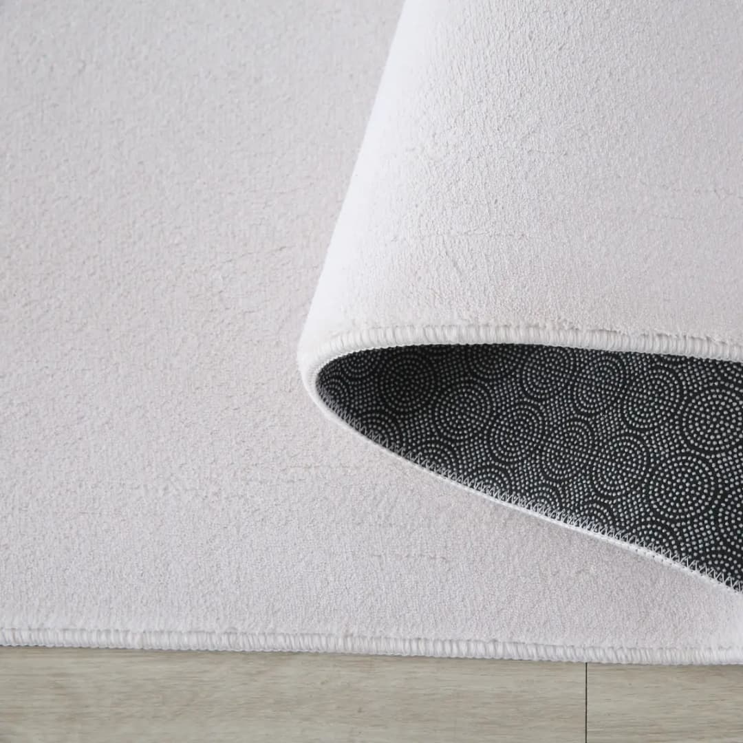 Ayyildiz SKY Kurzflorteppich rund Beige/Creme Ø 200cm Polyester