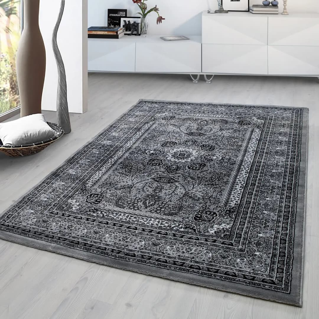Kurzflorteppich Marrakesh Typ D Grau/Grau 300 x 400cm | Grau