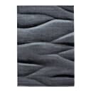 Kurzflorteppich Lucca Typ A Schwarz 80 x 150cm Polyester