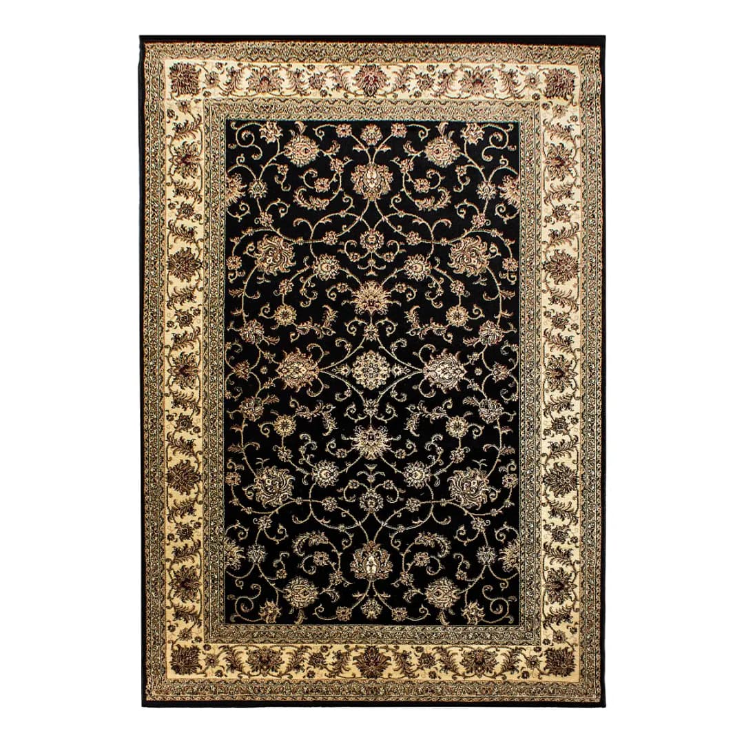 Kurzflorteppich Marrakesh Typ C | Schwarz
