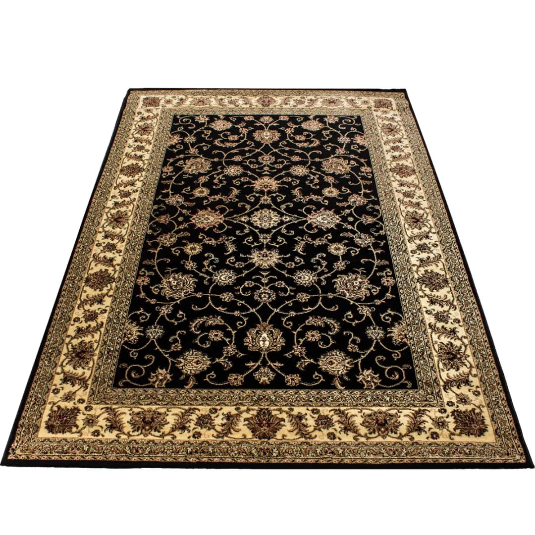 Kurzflorteppich Marrakesh Typ C | Schwarz