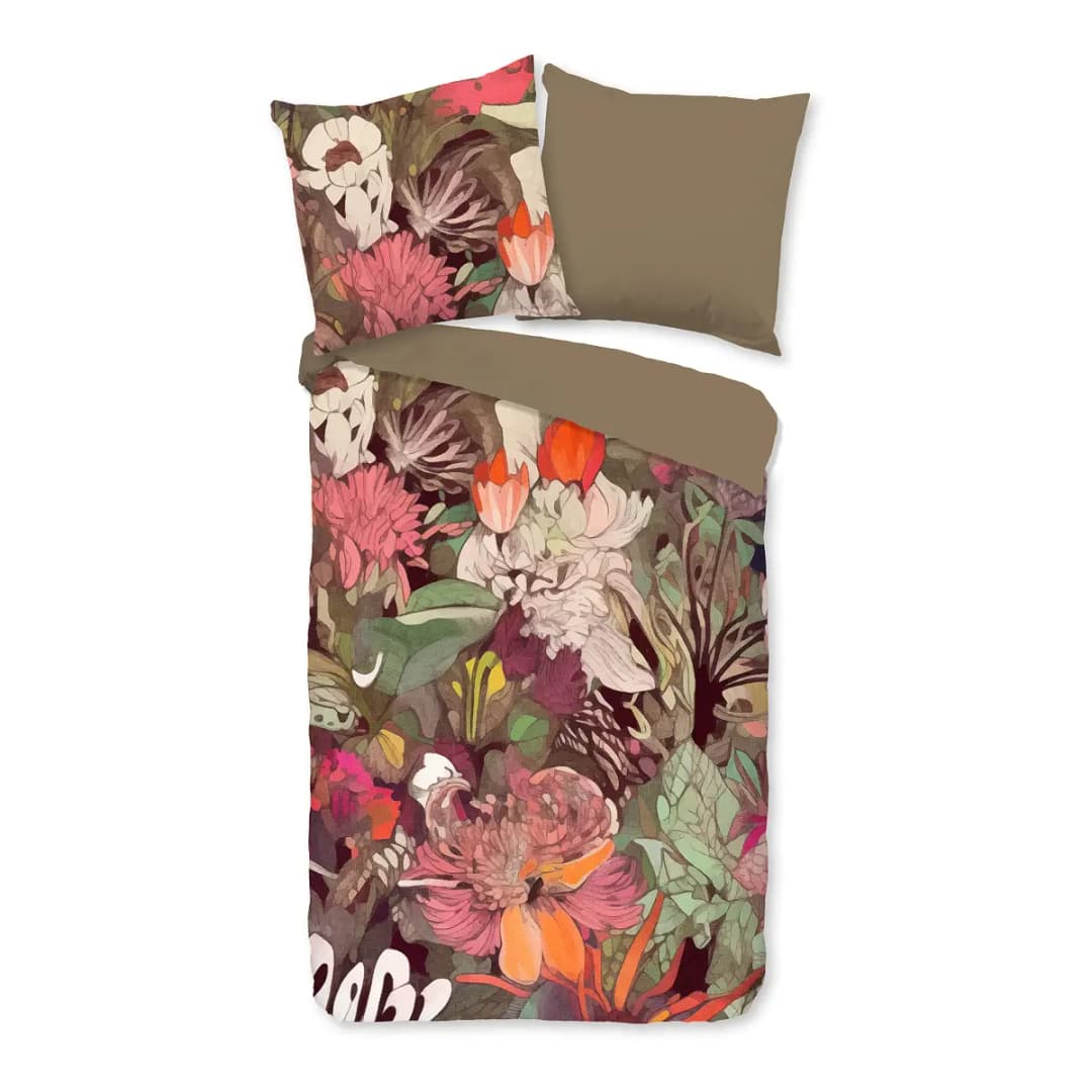 Good morning Mabolwe Bettwäsche-Set 155 x 220 cm Grün/Multicolor