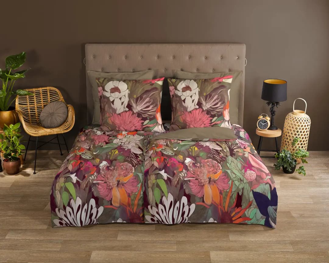 Good morning Mabolwe Bettwäsche-Set 155 x 220 cm Grün/Multicolor