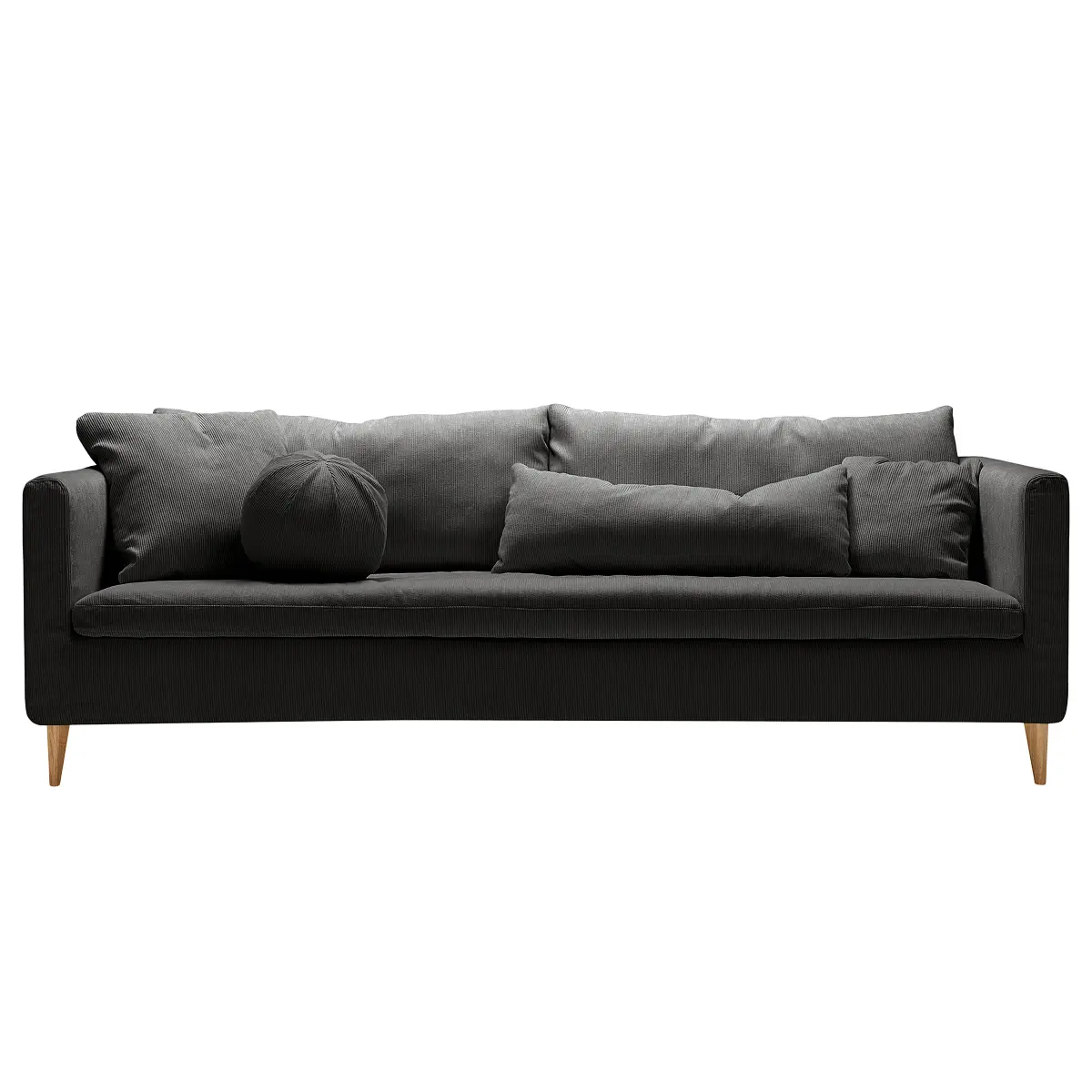 3-Sitzer Sofa Grau Cordstoff Moran | Grau