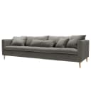 3-Sitzer Sofa Grau Cordstoff Moran 270cm Modern | Grau