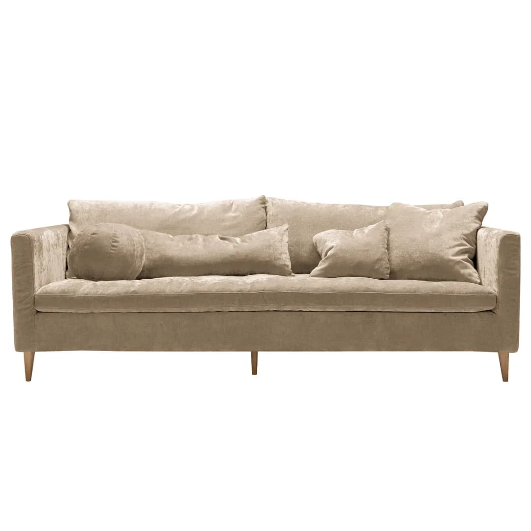 Studio Copenhagen 3-Sitzer Sofa Beige Chenille Wilda | Beige