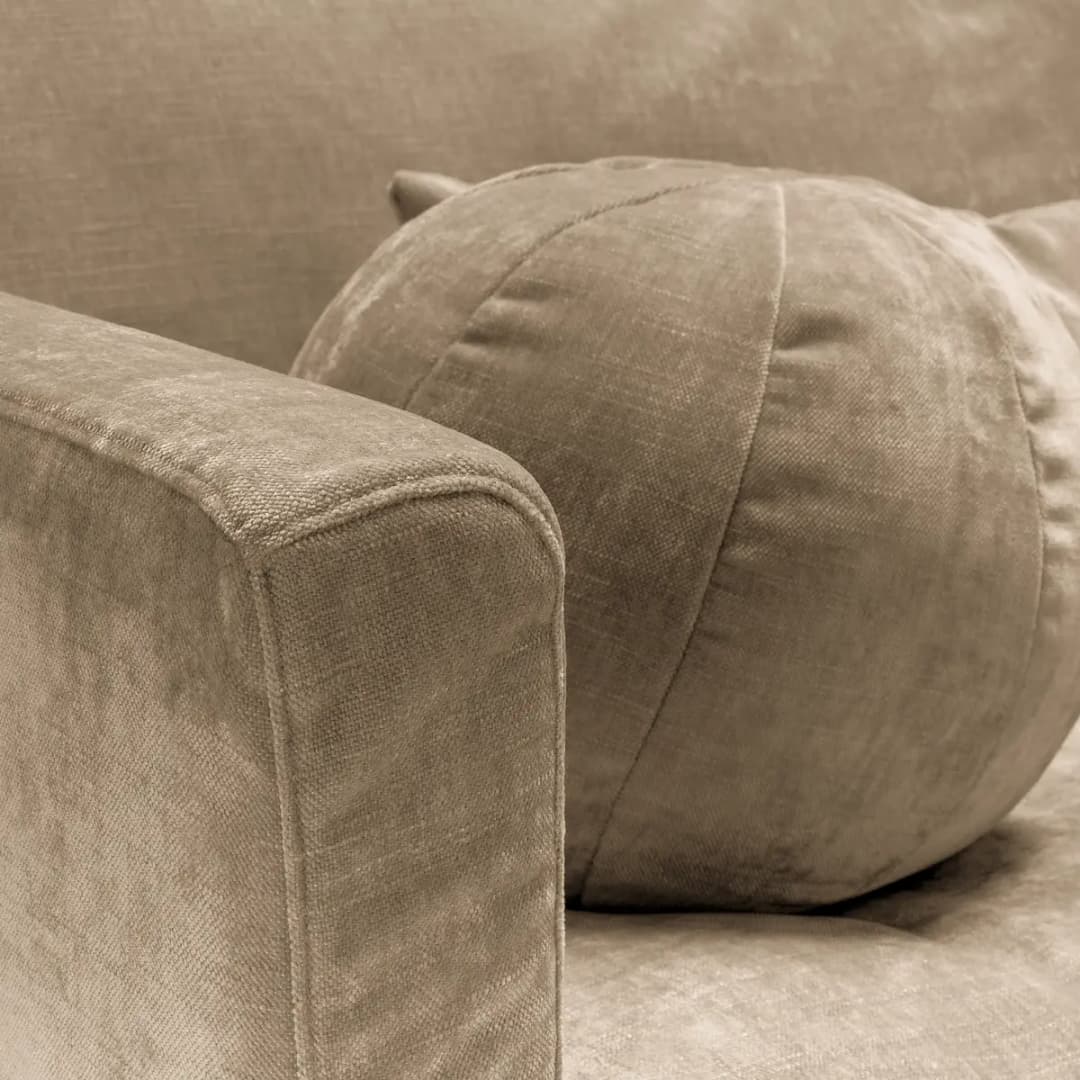 Studio Copenhagen 3-Sitzer Sofa Beige Chenille Wilda | Beige