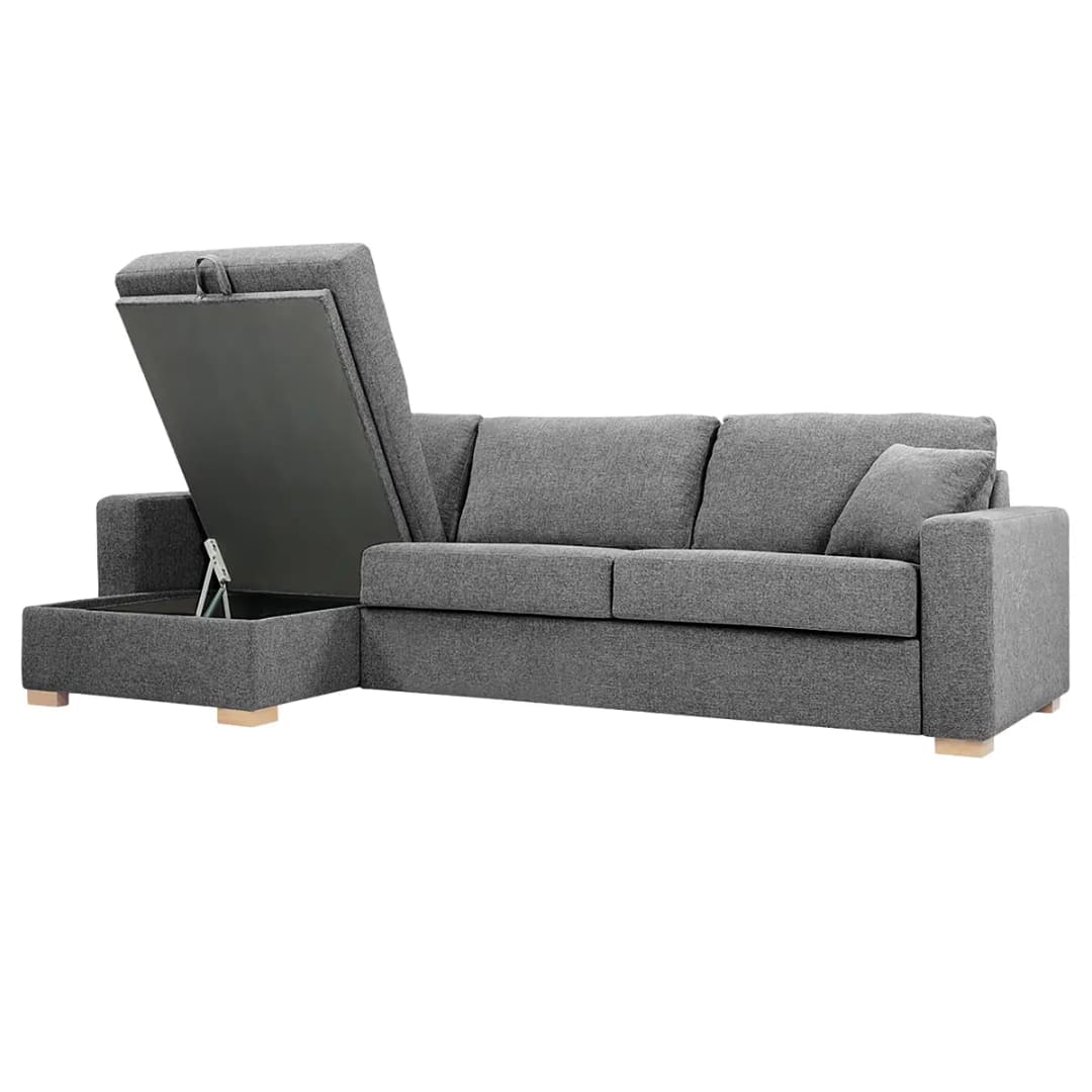 home24 Ecksofa HALBY | Grau