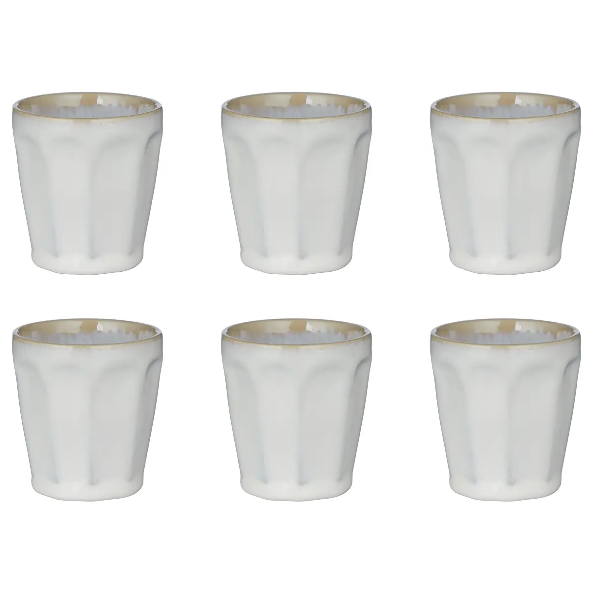 Espressotasse BERGAMO 6er-Set Ø 6cm Weiß | Weiß