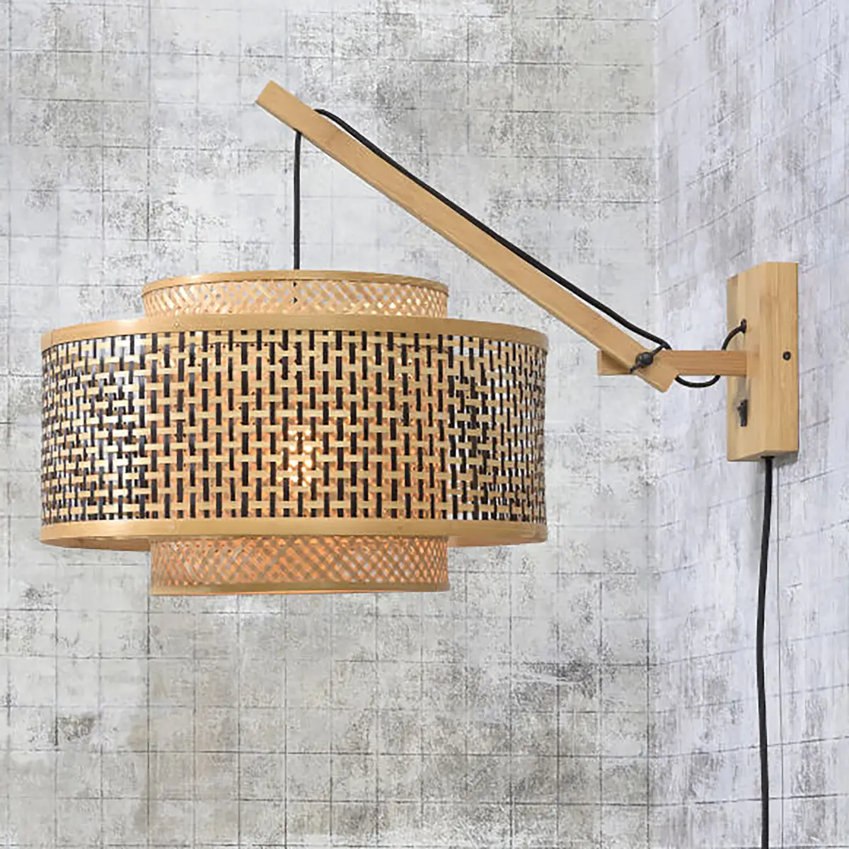 GOOD&MOJO Wandleuchte Bhutan Typ B | Beige