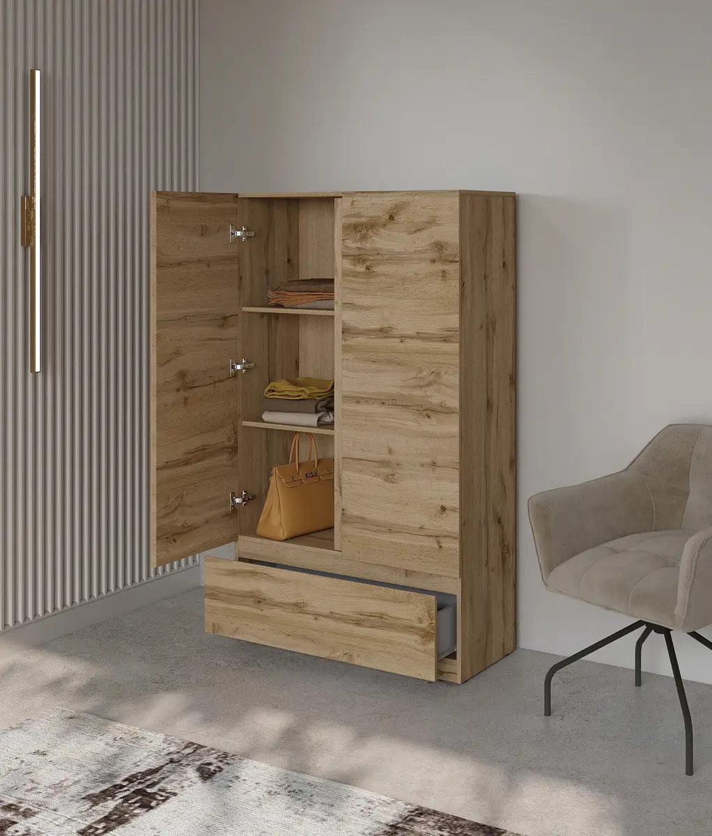 loftscape Wäscheschrank | Holztöne