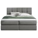 Boxbett Sunook 180 x 200cm Microfaser Loek Grau | Grau