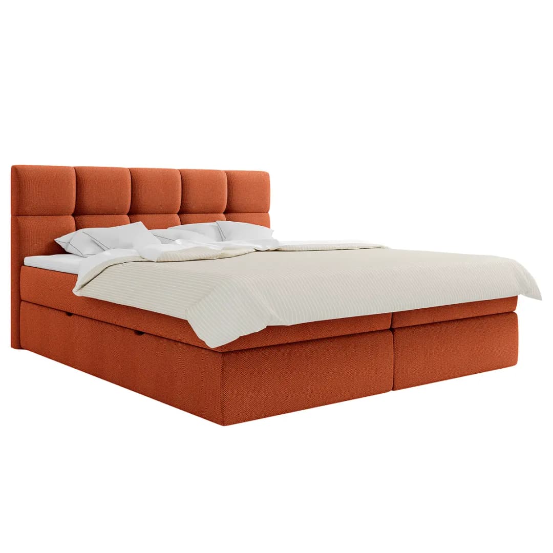 Boxbett Sunook 180 x 200cm Strukturstoff Cully Braun | Braun