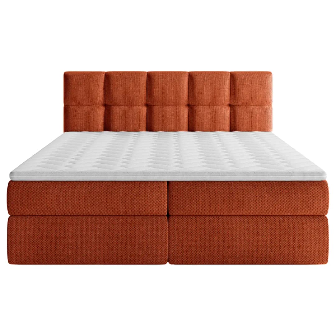Boxbett Sunook 180 x 200cm Strukturstoff Cully Braun | Braun