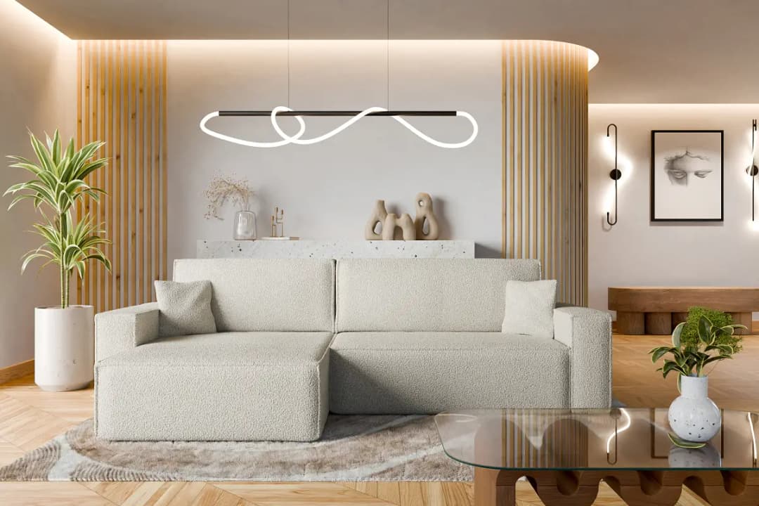 Ecksofa GONDHI | Weiß