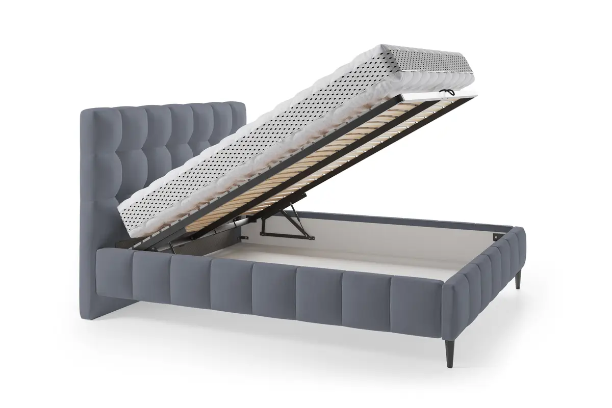 loftscape Polsterbett Bayless mit Bettkasten | Blau
