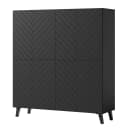 Highboard Orrock | Schwarz