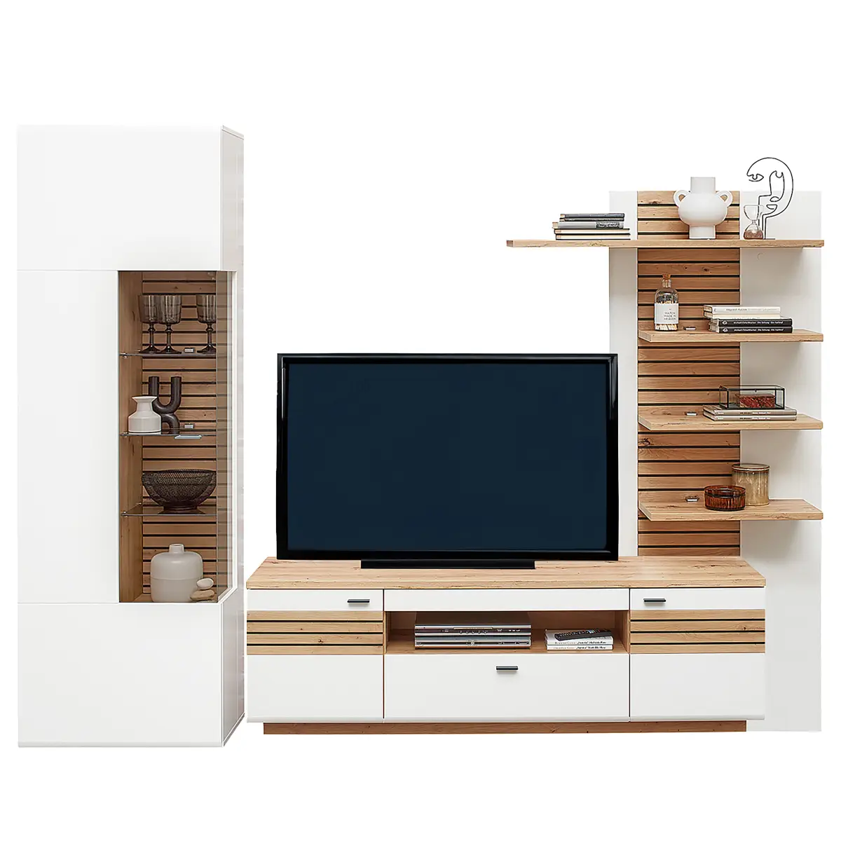 loftscape Wohnwand Birons 3-teilig | Mehrfarbig