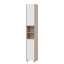 Schildmeyer Hochschrank Juba 30cm Weiß/Weißeiche | Weiß