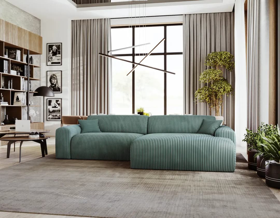 Ecksofa DUPERS | Grün