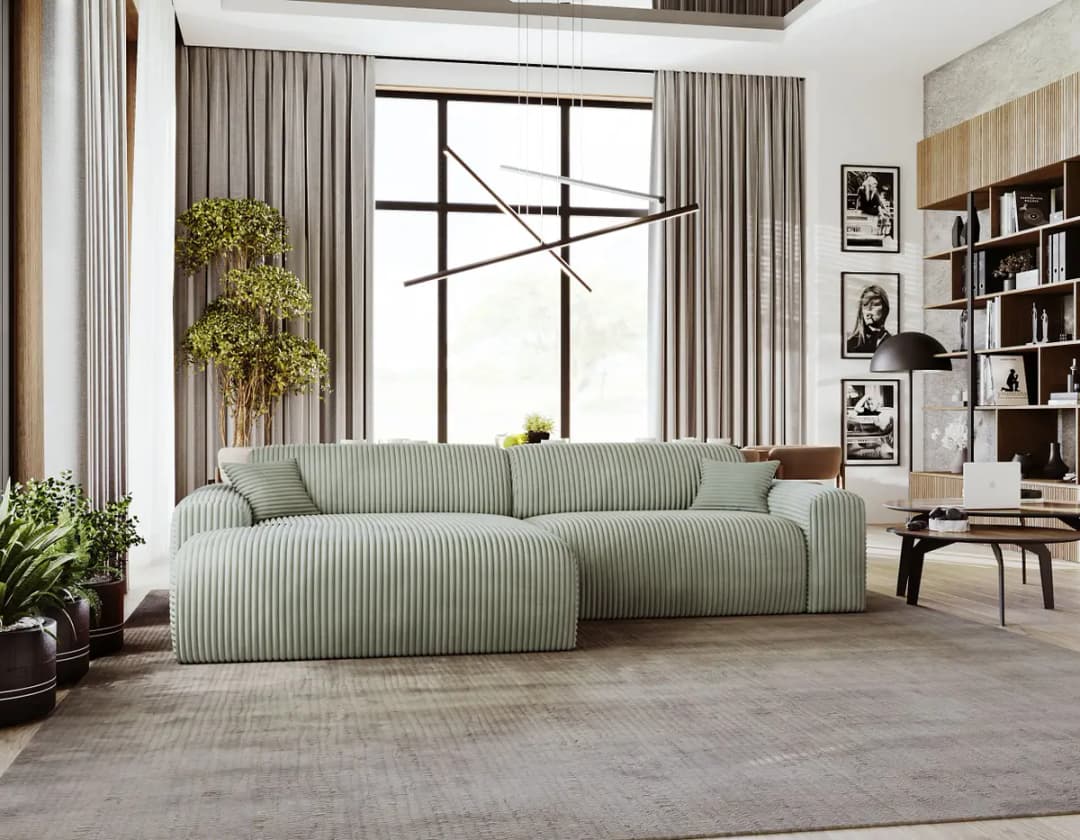 Ecksofa DUPERS | Grün