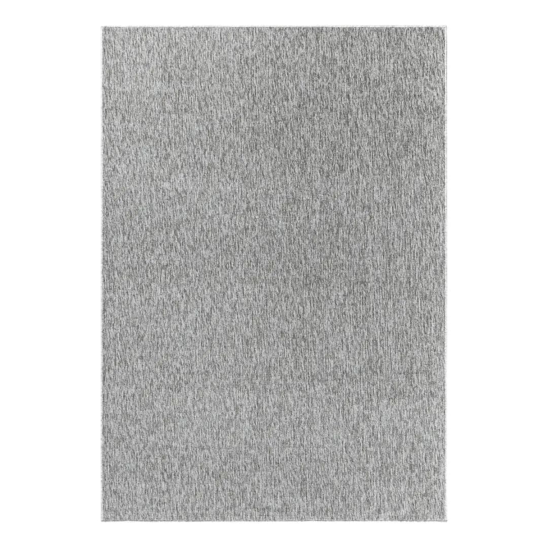 Kurzflorteppich Nizza Grau/Lichtgrau 80 x 150cm Polyester