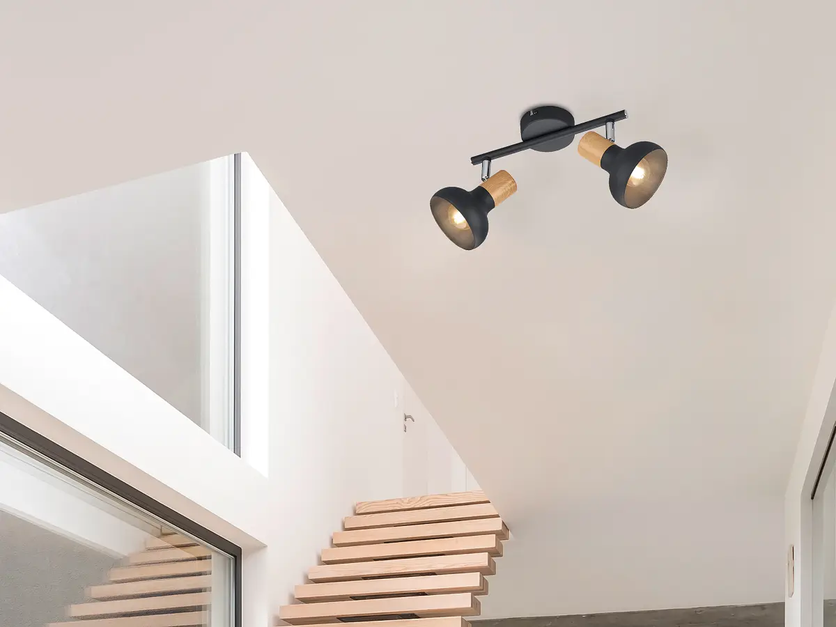 Reality Leuchten Deckenstrahler Latika | Schwarz