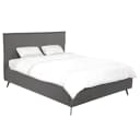 Polsterbett Rydnes 200 x 200cm Webstoff Saba Grau | Grau