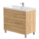 Standwaschtisch Fellini 90cm | Holztöne
