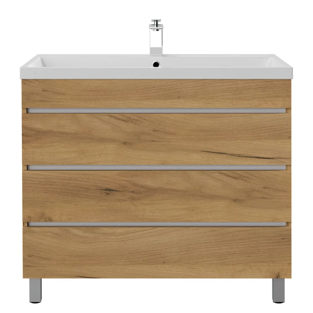 Standwaschtisch Fellini 90cm | Holztöne