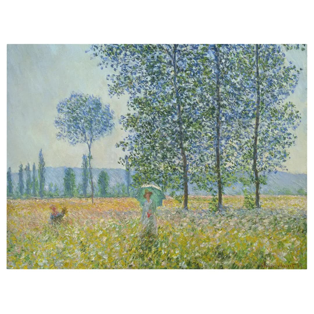 Leinwandbild Felder im Frühling | Grün