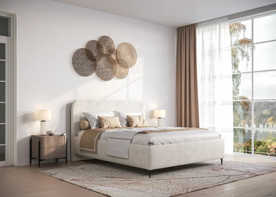 Studio Copenhagen Polsterbett Mertell Typ A 140 x 200cm Chenille