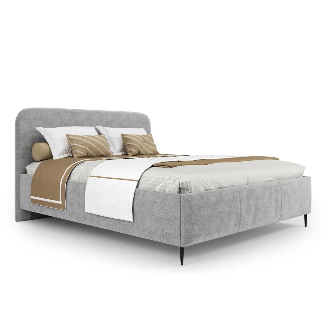 Polsterbett Mertell Typ B 160 x 200cm Chenille Relana Grau