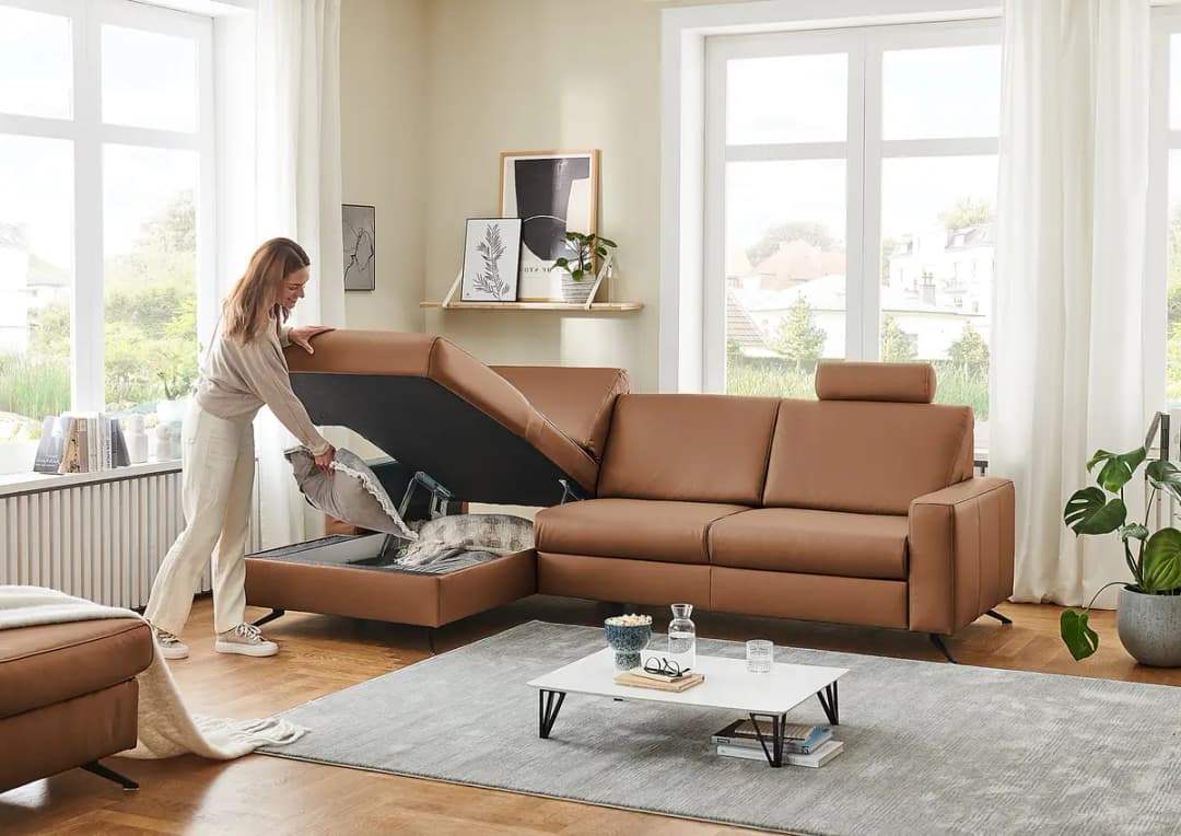 Ecksofa Wondina | Braun