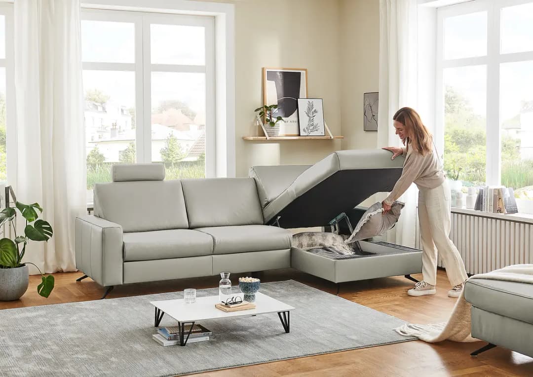 Ecksofa Wondina | Grau