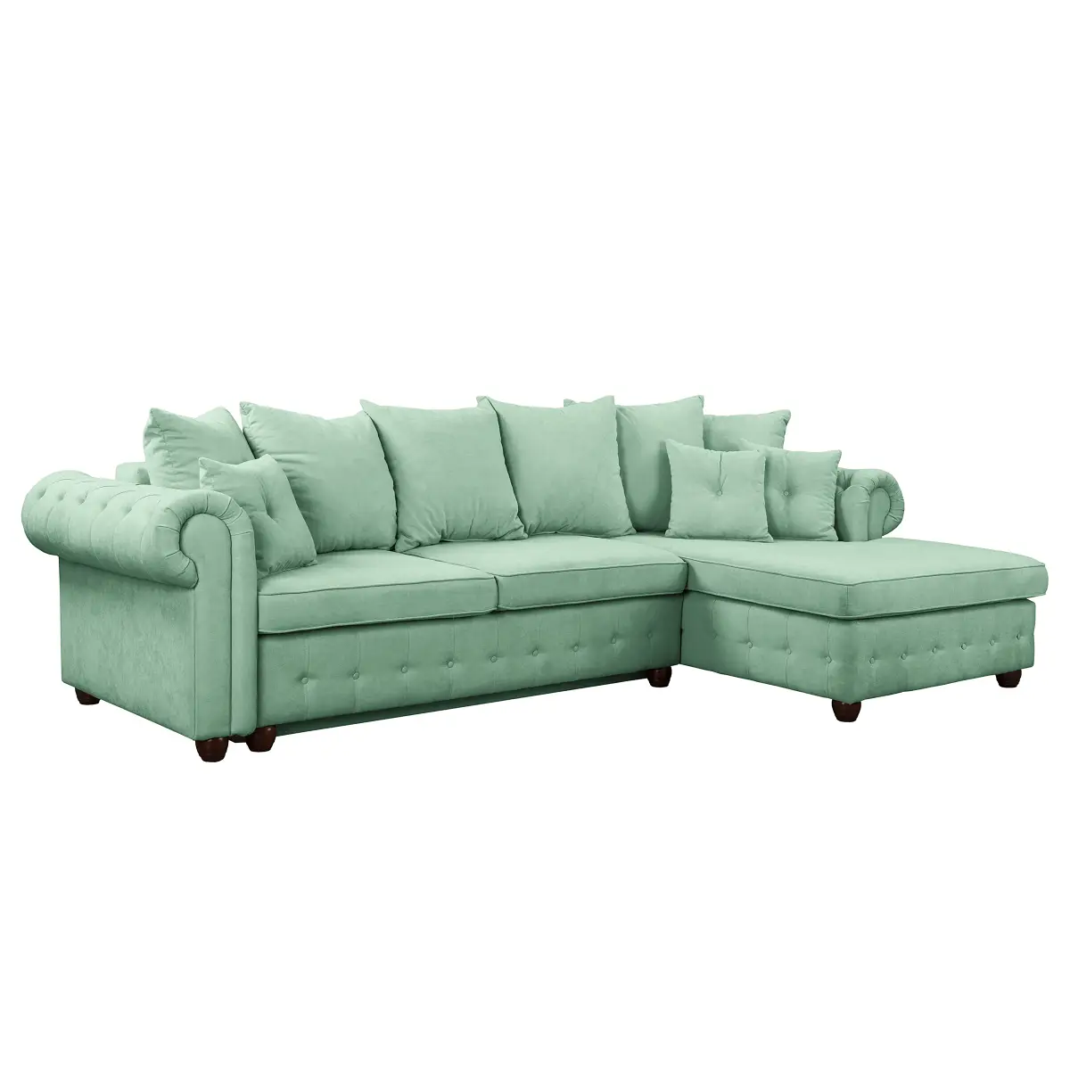 Ecksofa BISURA | Grün