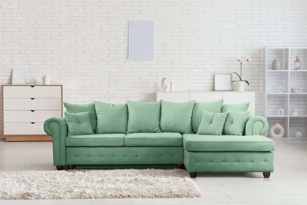 Ecksofa BISURA | Grün