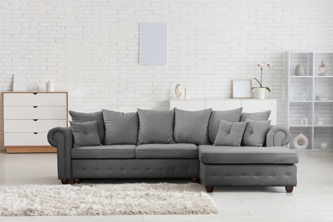 Ecksofa BISURA | Grau