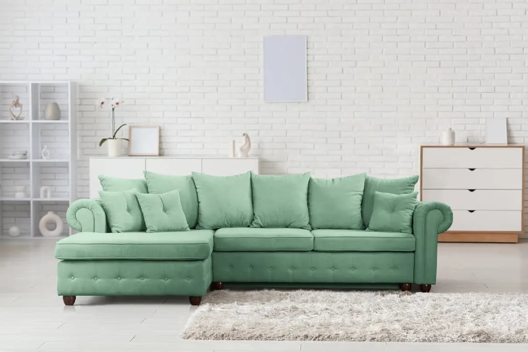 Ecksofa BISURA | Grün