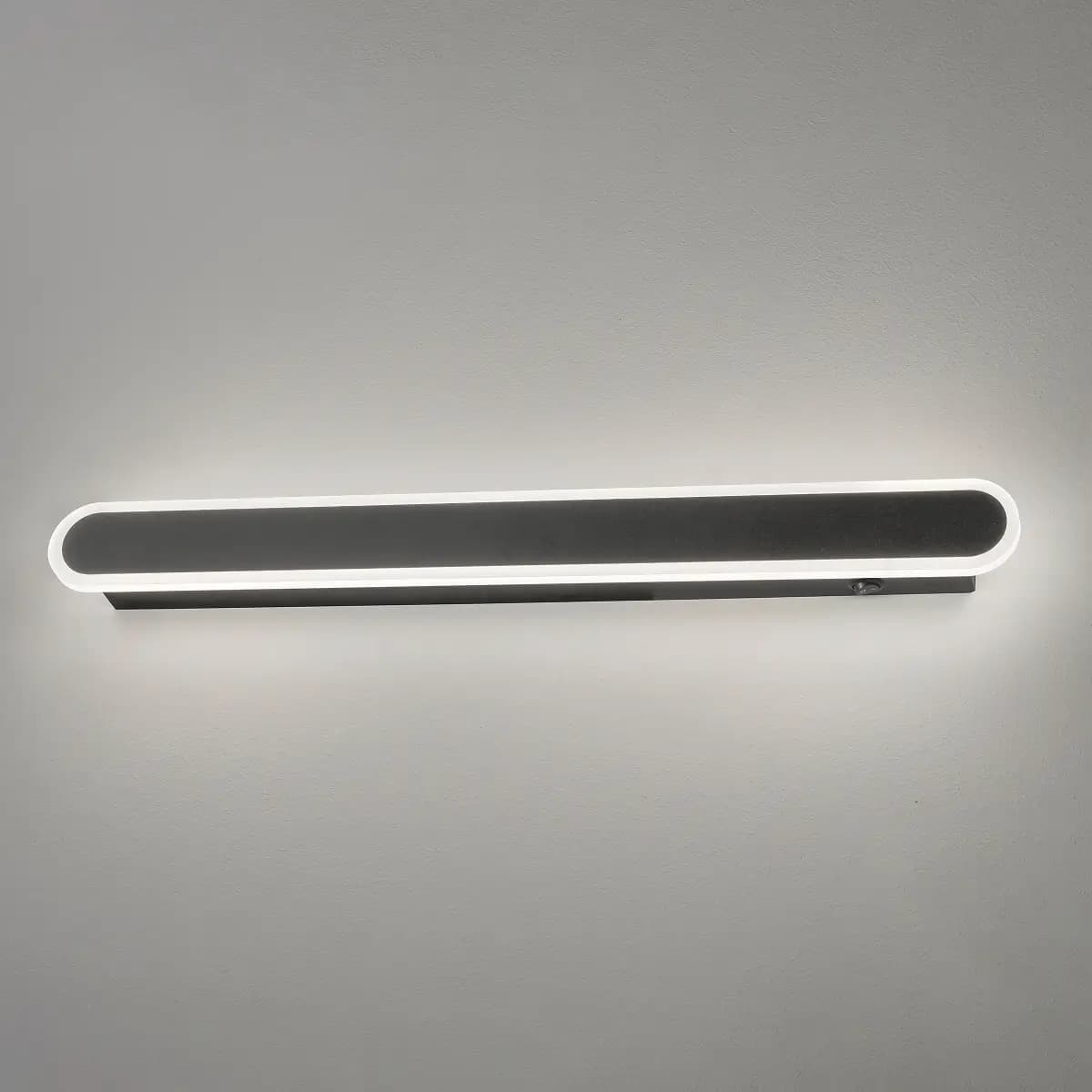 Fischer & Honsel LED-Wandleuchte 60cm Schwarz | Schwarz