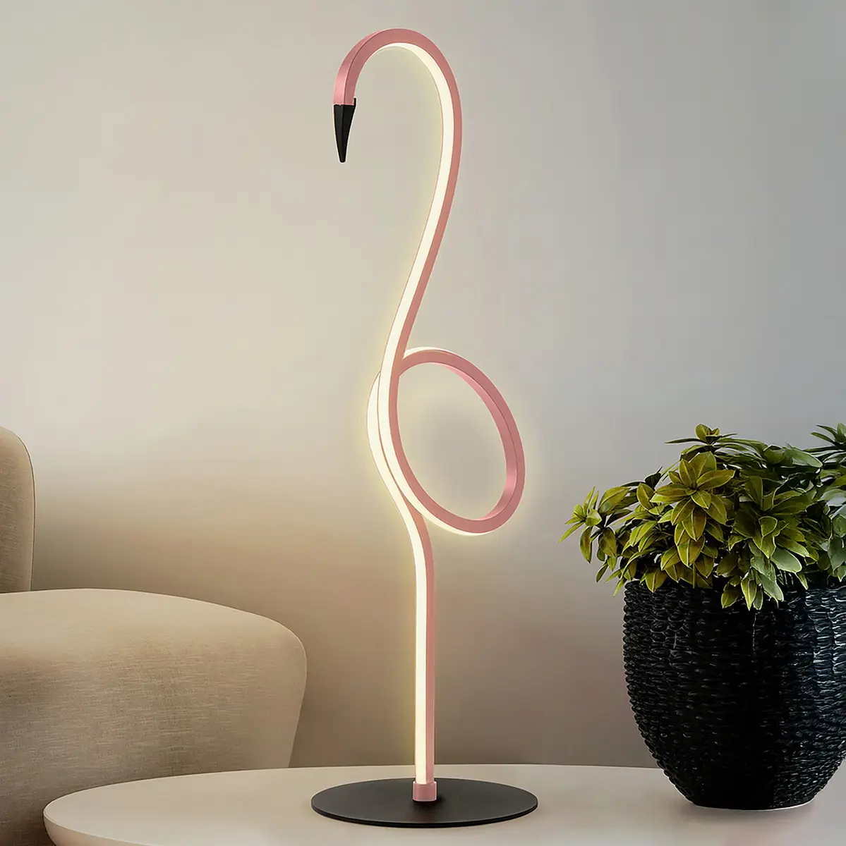 Tischleuchte Flamingo | Pink