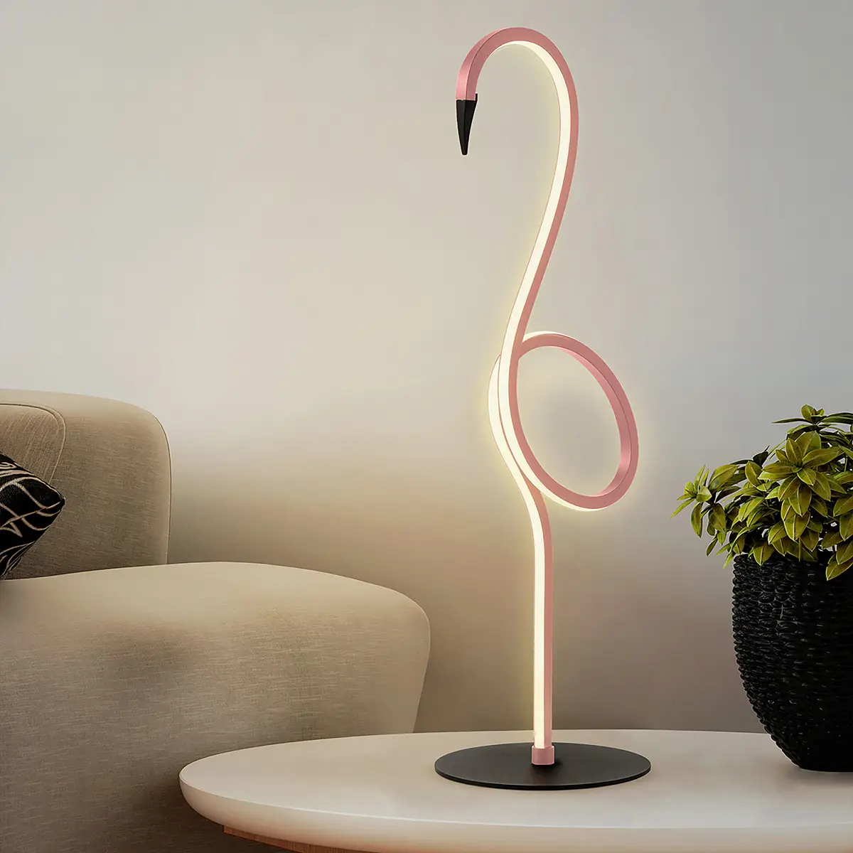 Tischleuchte Flamingo | Pink